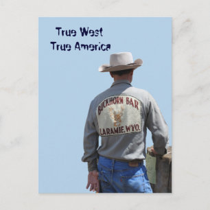 Laramie Wyoming Cowboy Postcard Postkarte