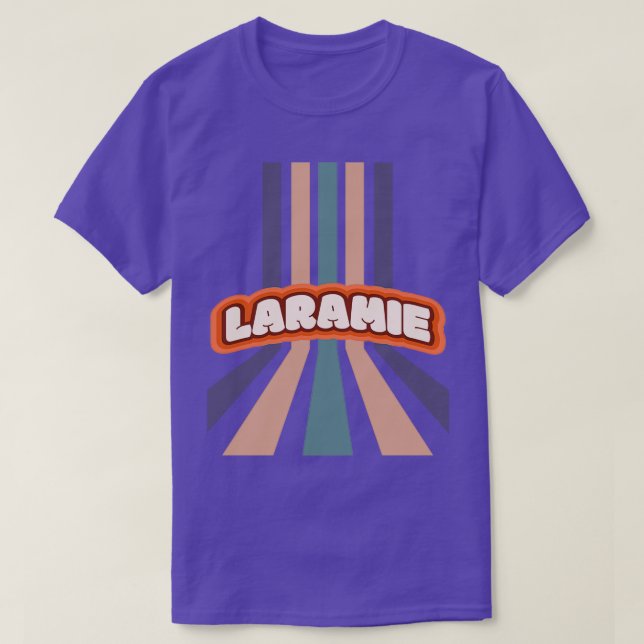 Laramie Wyoming Hippie City Niedlich farbenfroh ve T-Shirt (Design vorne)
