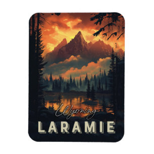 Laramie Wyoming Vintag Magnet