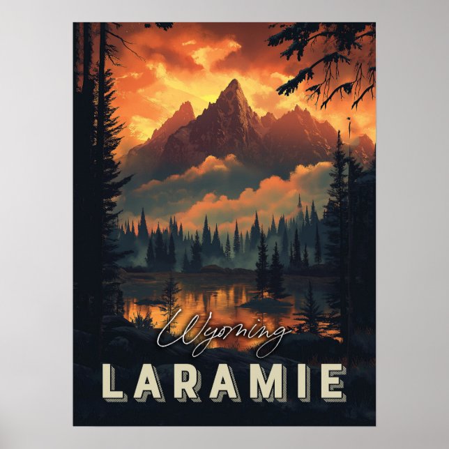 Laramie Wyoming Vintag Poster (Vorne)