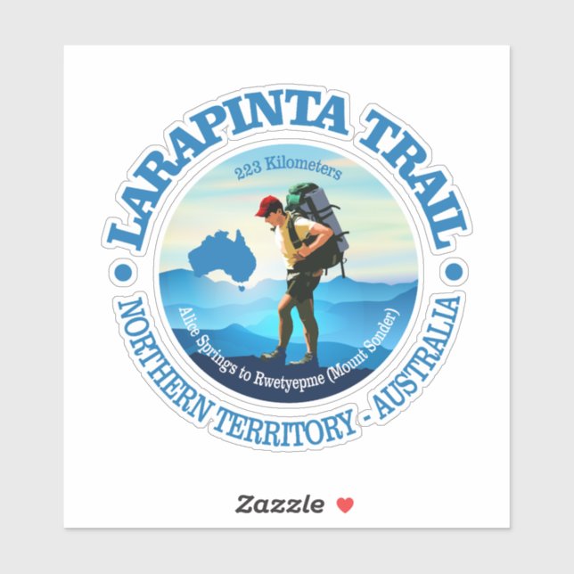Larapinta Trail (Hiker C) Aufkleber (Blatt)