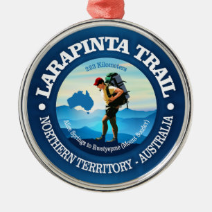 Larapinta Trail (Hiker C) Ornament Aus Metall