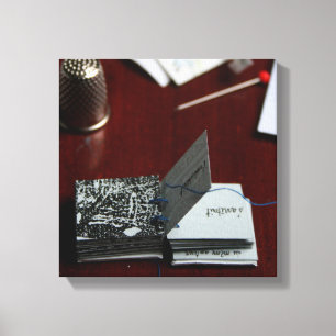L'Arbre O Carré Tree Miniatur Artist Book Leinwand