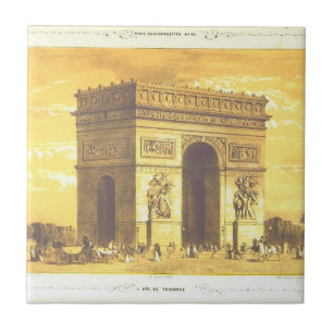 L'Arc de Triomphe, Paris 1840 Fliese