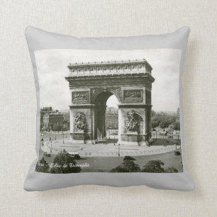 L'Arc de Triomphe, Paris Frankreich Vintag Kissen