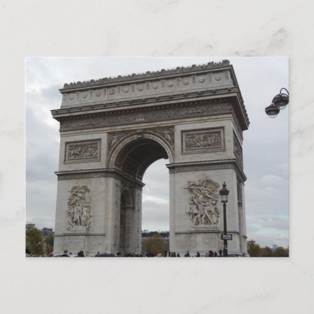 L'Arc De Triomphe Paris Postcard Postkarte (Vorderseite)