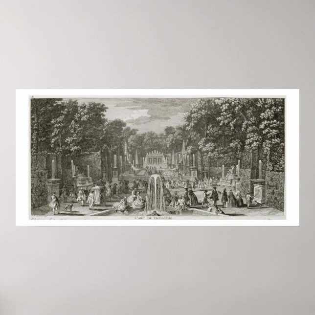 L'Arc de Triomphe, Versailles (Gravieren) Poster (Vorne)