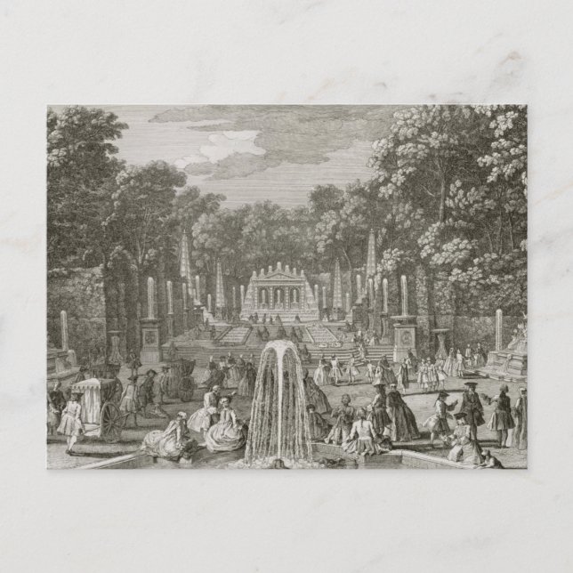 L'Arc de Triomphe, Versailles (Gravieren) Postkarte (Vorderseite)
