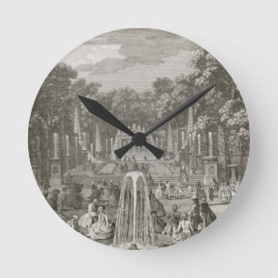 L'Arc de Triomphe, Versailles (Stich) Runde Wanduhr
