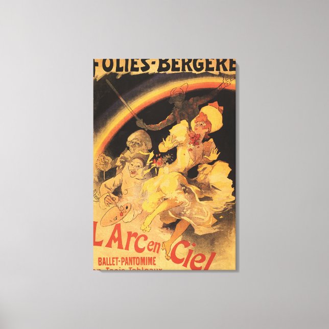 L'Arc-en-Ciel Ballet in Folies-Bergere Leinwanddruck (Vorderseite)
