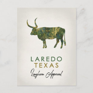 Laredo Texas Dark Marble Postkarte