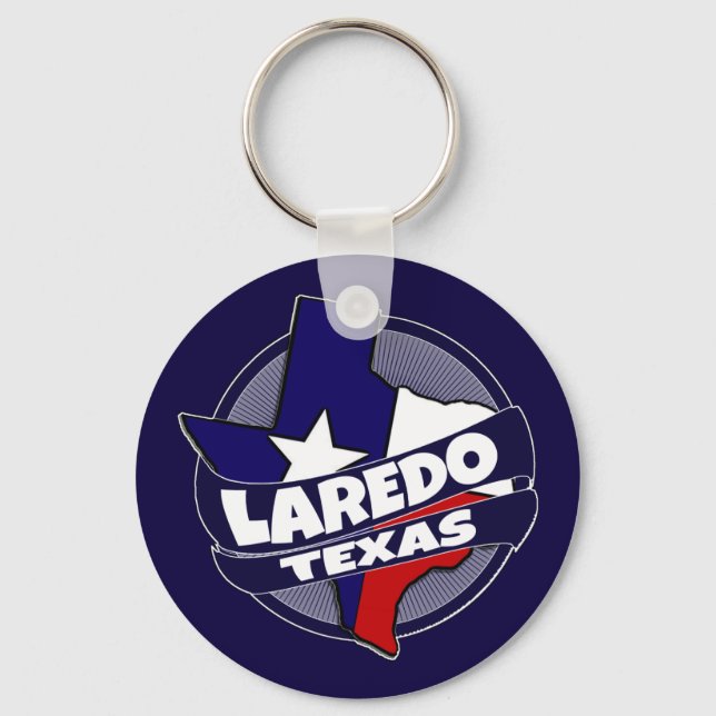 Laredo Texas Fahne platzen Schlüsselanhänger (Vorderseite)
