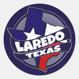 Laredo Texas-Fahne platzt Aufkleber