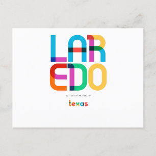 Laredo Texas Mitte des Jahrhunderts, Pop Art, Postkarte