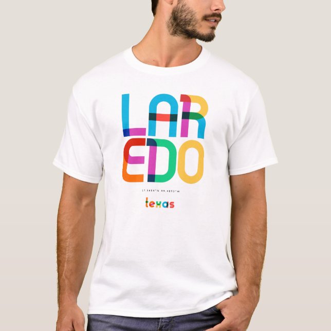 Laredo Texas Mitte des Jahrhunderts, Pop Art, T-Shirt (Vorderseite)