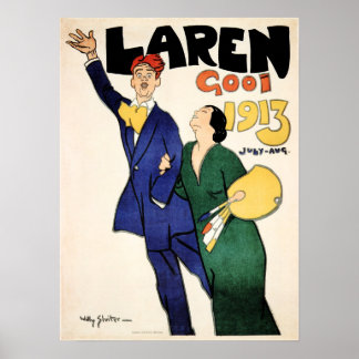 LAREN GOOI Holland 1913 Festival Exposition Werbun Poster