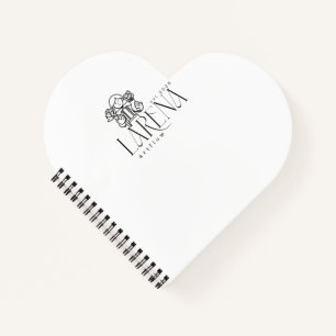 LARENA Artflow – Florales Logo-Emblem Notizbuch