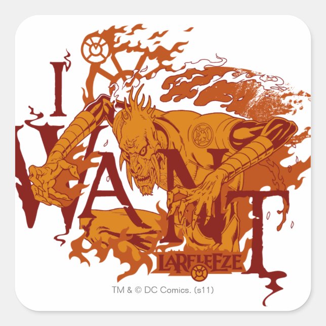 Larfleze - Agent Orange 12 Quadratischer Aufkleber (Vorderseite)