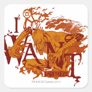 Larfleze - Agent Orange 12 Quadratischer Aufkleber