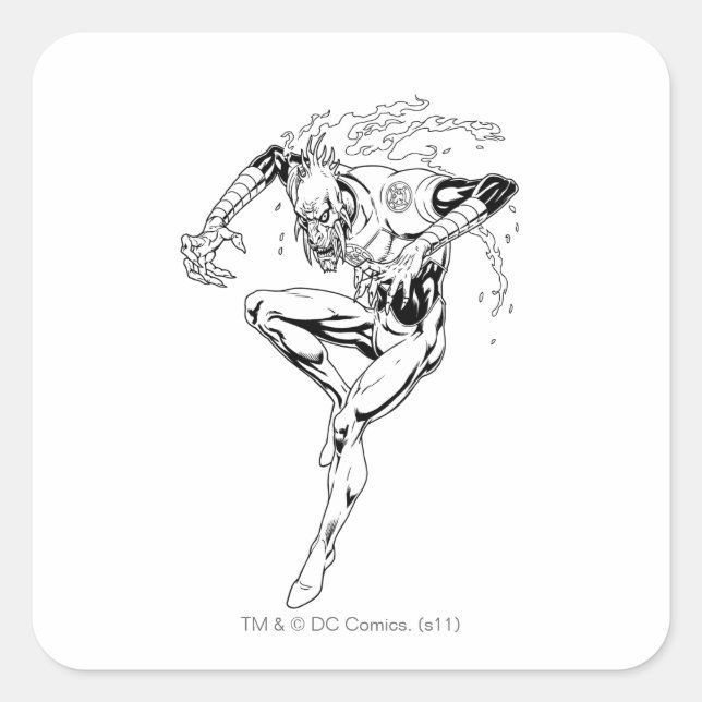 Larfleze - Agent Orange 3 Quadratischer Aufkleber (Vorderseite)