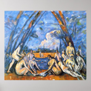 Large Bathers 2 von Paul Cezanne Poster