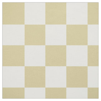 Large, Beige Checkers Pattern Fabric Stoff