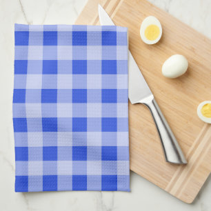 Large Blue Gingham Geschirrtuch