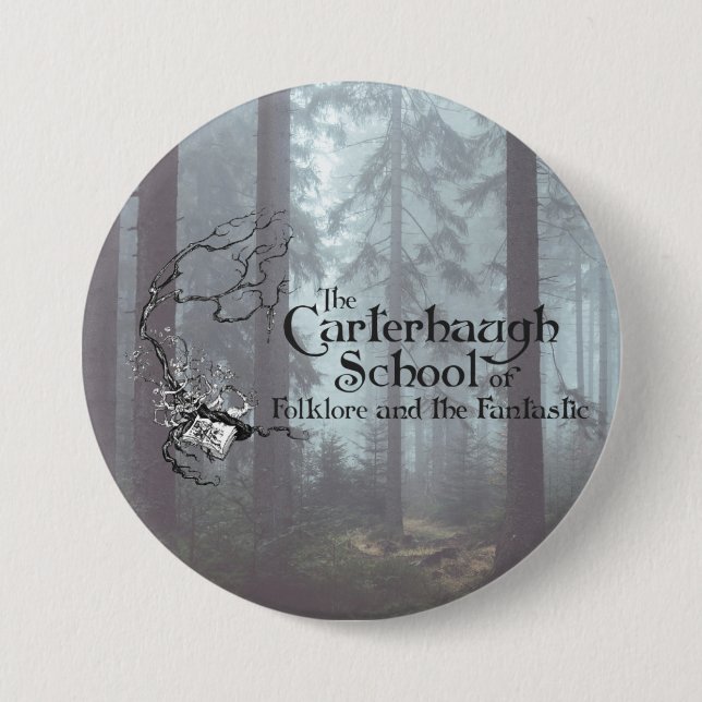 Large Carterhaugh School Logo Pin - Forest Button (Vorderseite)