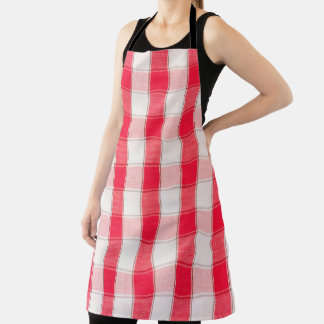 Large Checkered Apron Schürze