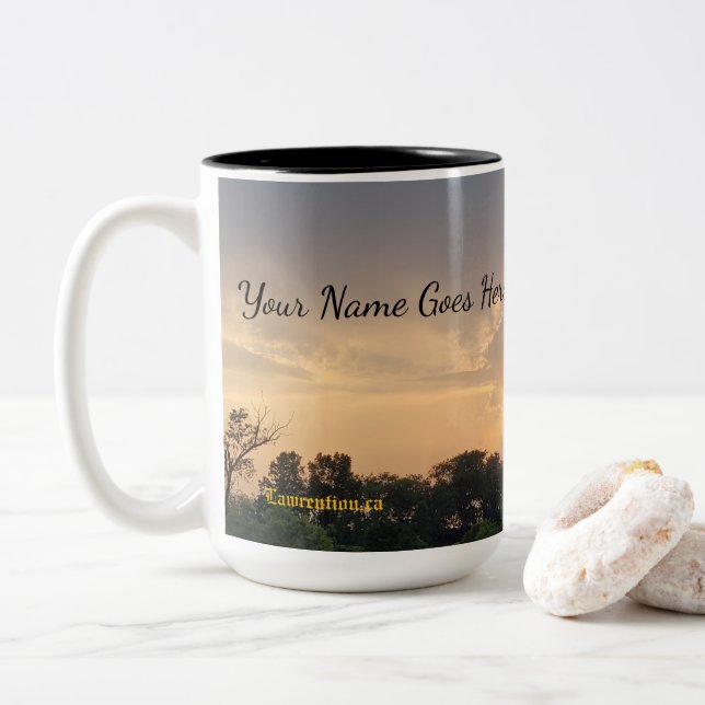 Large Coffee Mug Zweifarbige Tasse (Mit Donut)