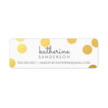 LARGE CONFETTI SPOT Moderne fette Goldfolie grau