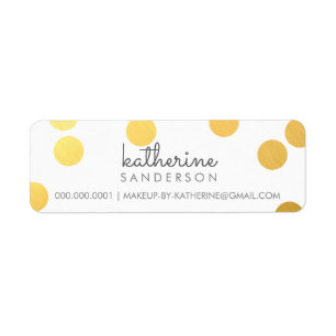 LARGE CONFETTI SPOT Moderne fette Goldfolie grau
