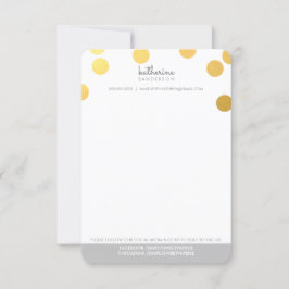 LARGE CONFETTI SPOT Moderne fette Goldfolie grau