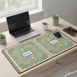 Large Customized Boho Mandala Desk Mat Schreibtischunterlage