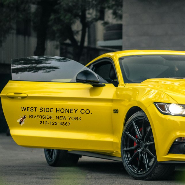LARGE HONEY BUSINESS VINYL WINDOW CLING with Bee Fensteraufkleber (Von Creator hochgeladen)