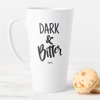 Large Latte Mug - Dark & Bitter Milchtasse