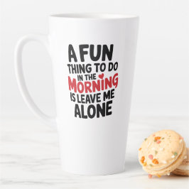 Large Latte Mug - Leave me Alone Milchtasse