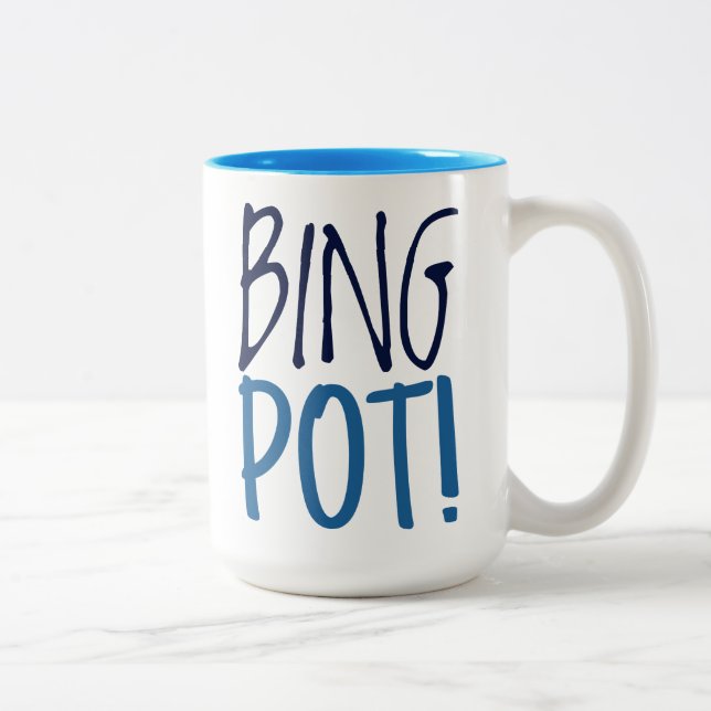 Large Mug - Bing Pot! Zweifarbige Tasse (Rechts)