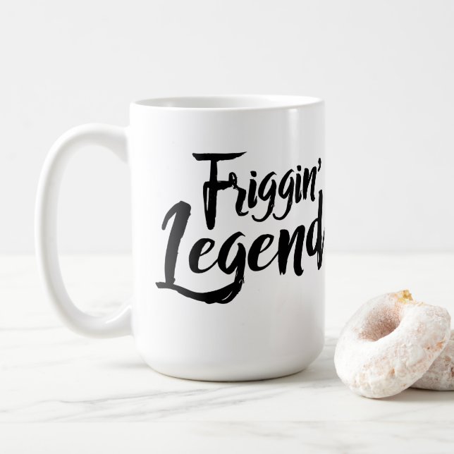 Large Mug - Friggin' Legend Kaffeetasse (Mit Donut)