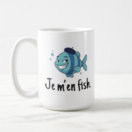 Large Mug - Je m'en fish Kaffeetasse