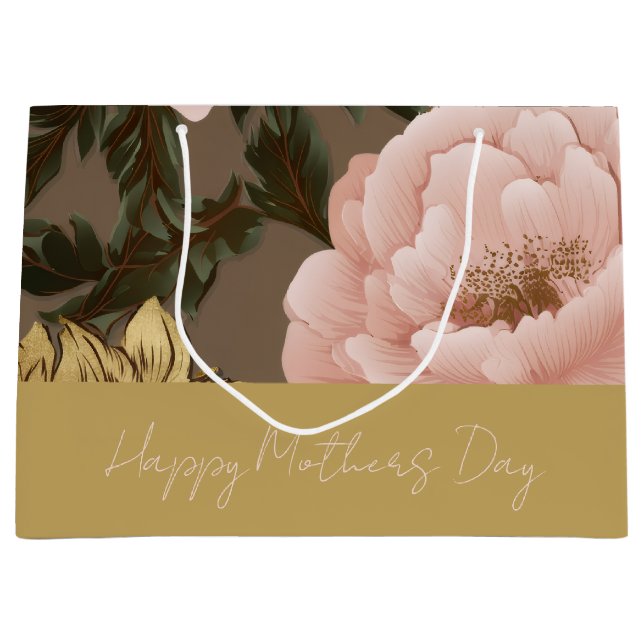 Large Oversized Floral Große Geschenktüte (Vorderseite)