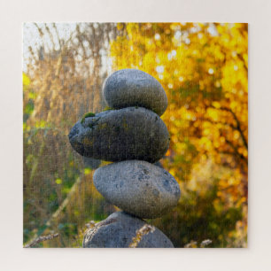 Large Rock Cairn Zen Jigsaw Puzzle