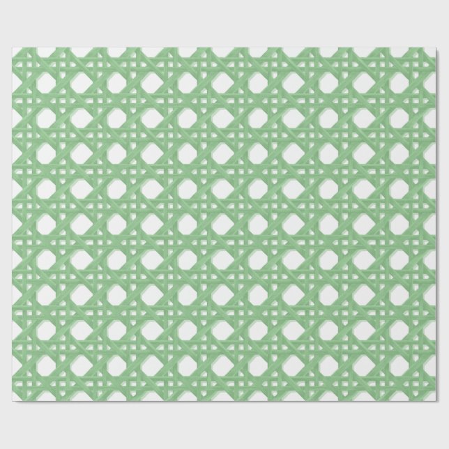 Large SALLY CANING IN 95ca92 GREEN Geschenkpapier (Flach)