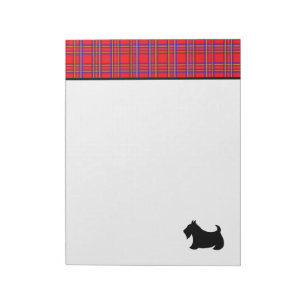 Large Scottish Terrier Notepad Notizblock