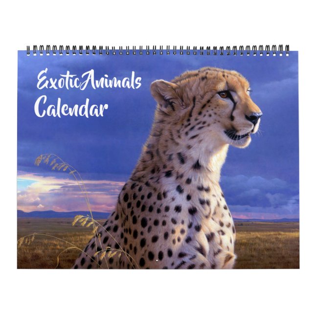 Large Size Exotic Animals Calendar Kalender (Titelbild)