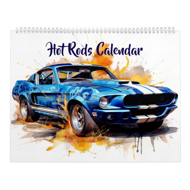 Large Size Hot Rods Calendar Kalender (Titelbild)