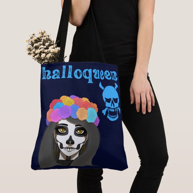 Large size tote bag  with Halloween print (Von Nahem)