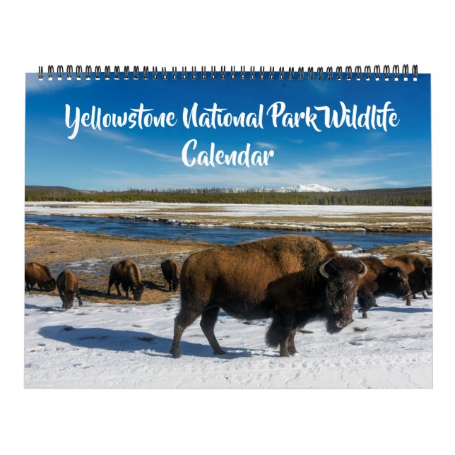 Large Size Yellowstone Calendar-Wildlife Calendar Kalender (Titelbild)