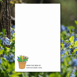 Large Teacher Post-Its with Name Personalization  Post-it Klebezettel