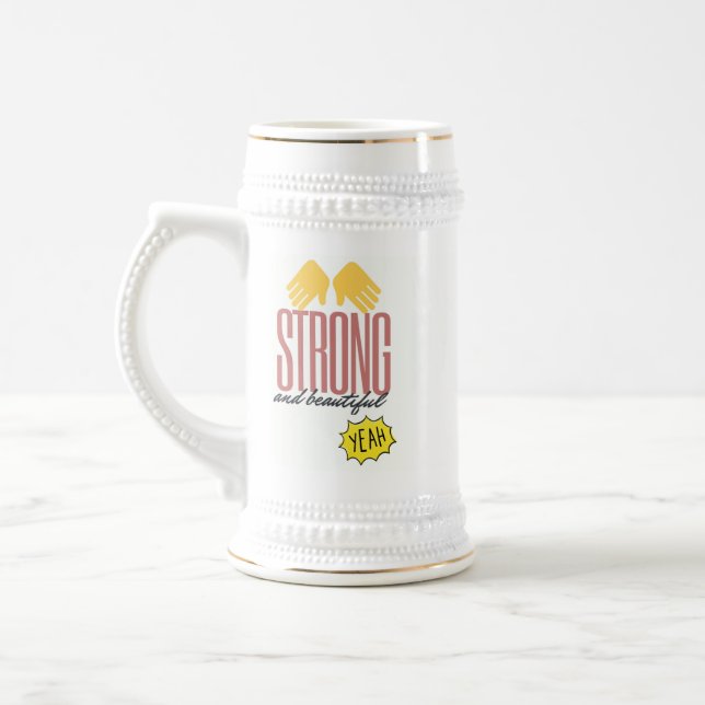 Large white mug / Weißer Chope Bierglas (Links)